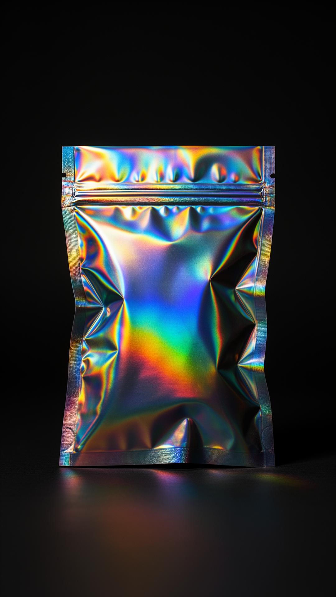 DROP 001 — iridescent foil bag, Toronto